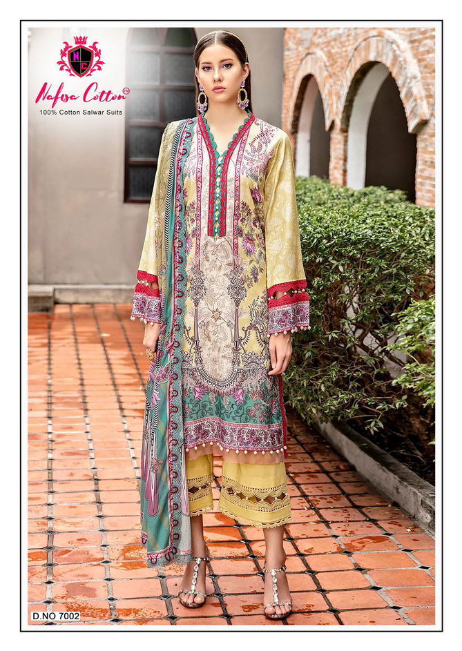 Andaaz Vol 7 By Nafisa Printed Karachi Cotton Dress Material Wholesale Online